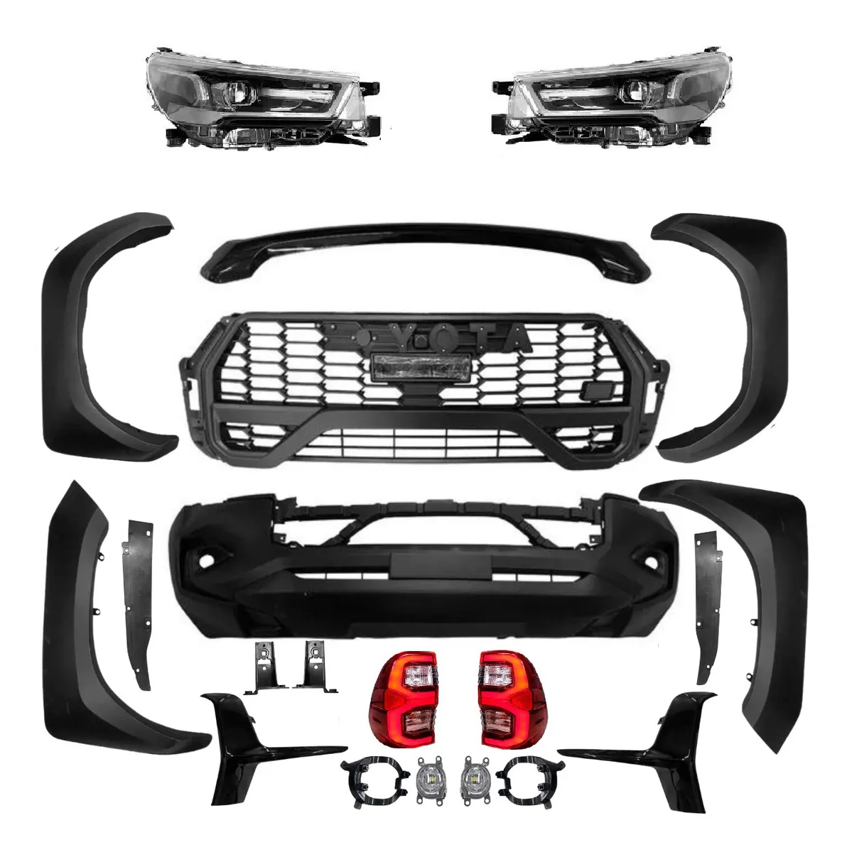 Kit Transformação Hilux Gr Sport 2024 Compativel 2016 A 2020 Completo - Imagem 2