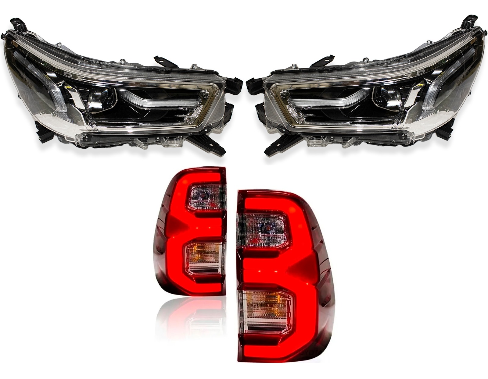 Kit Transf Hilux 16 a 24 Para Srx 25 Completo Farol E Lanterna - Imagem 3