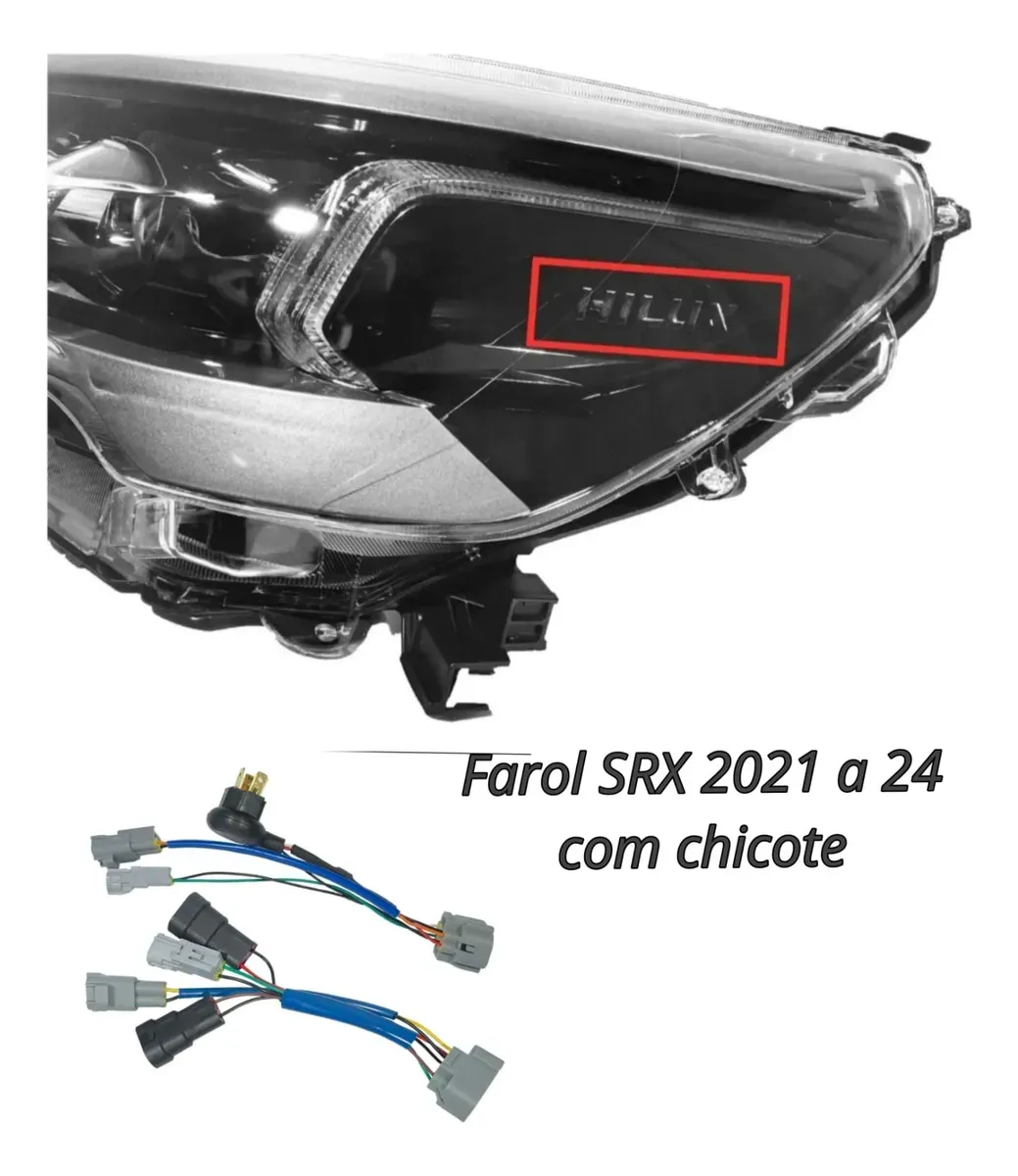 Par Farol Hilux Srx Full Led compatível 2021/24 C/ modelo 2025 - Imagem 7