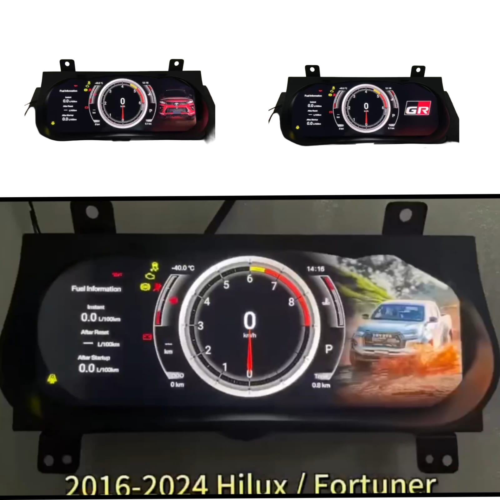 Painel Digital Hilux Gr 16 A 2024 Com Velocímetro Integrado - Imagem 3